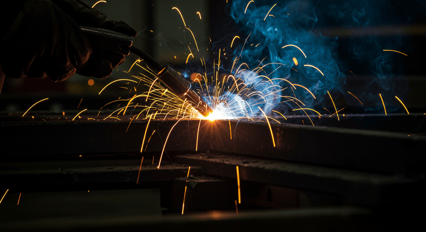 Welding sparks background