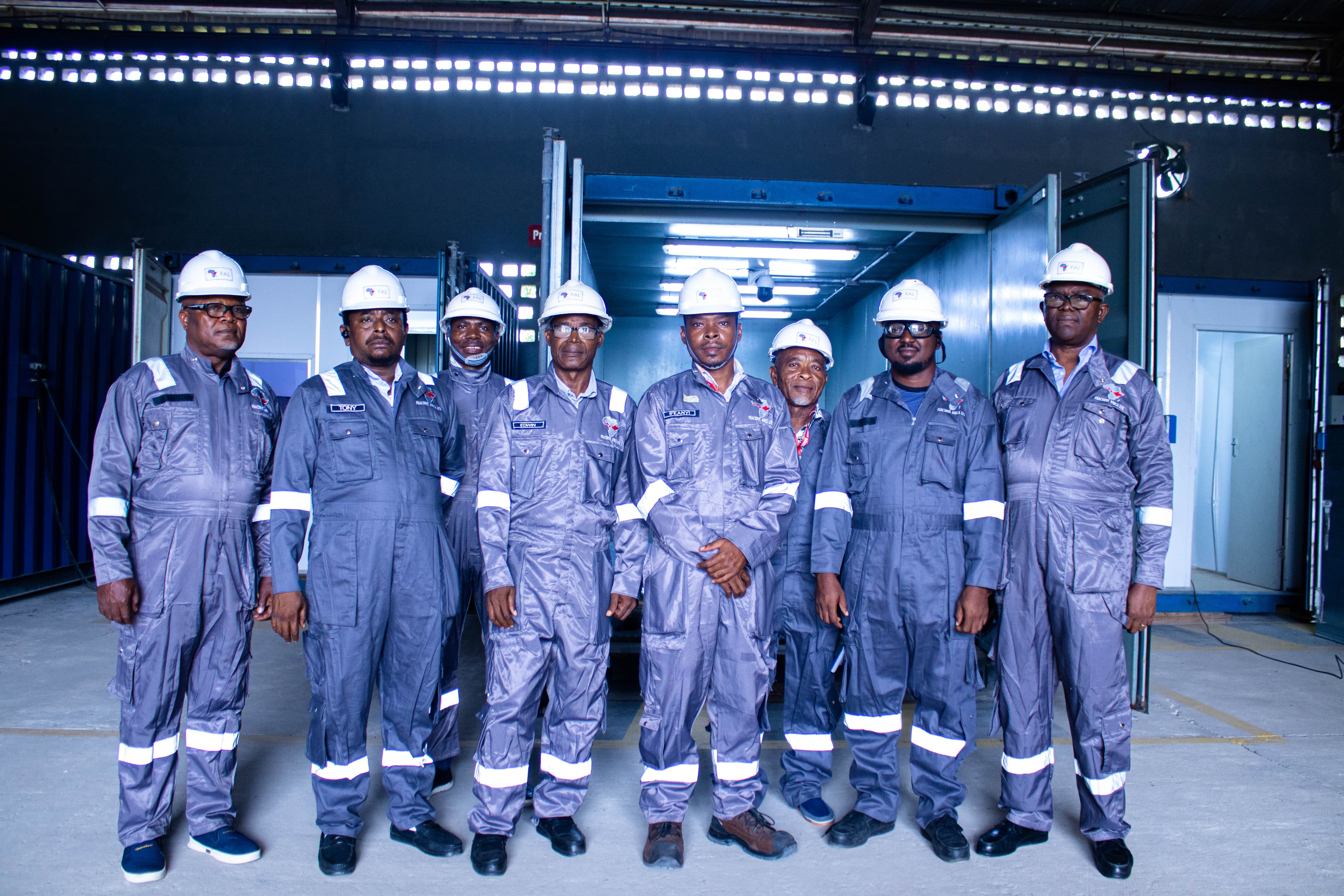 FRACSERVE Port Harcourt facility with technicians in action